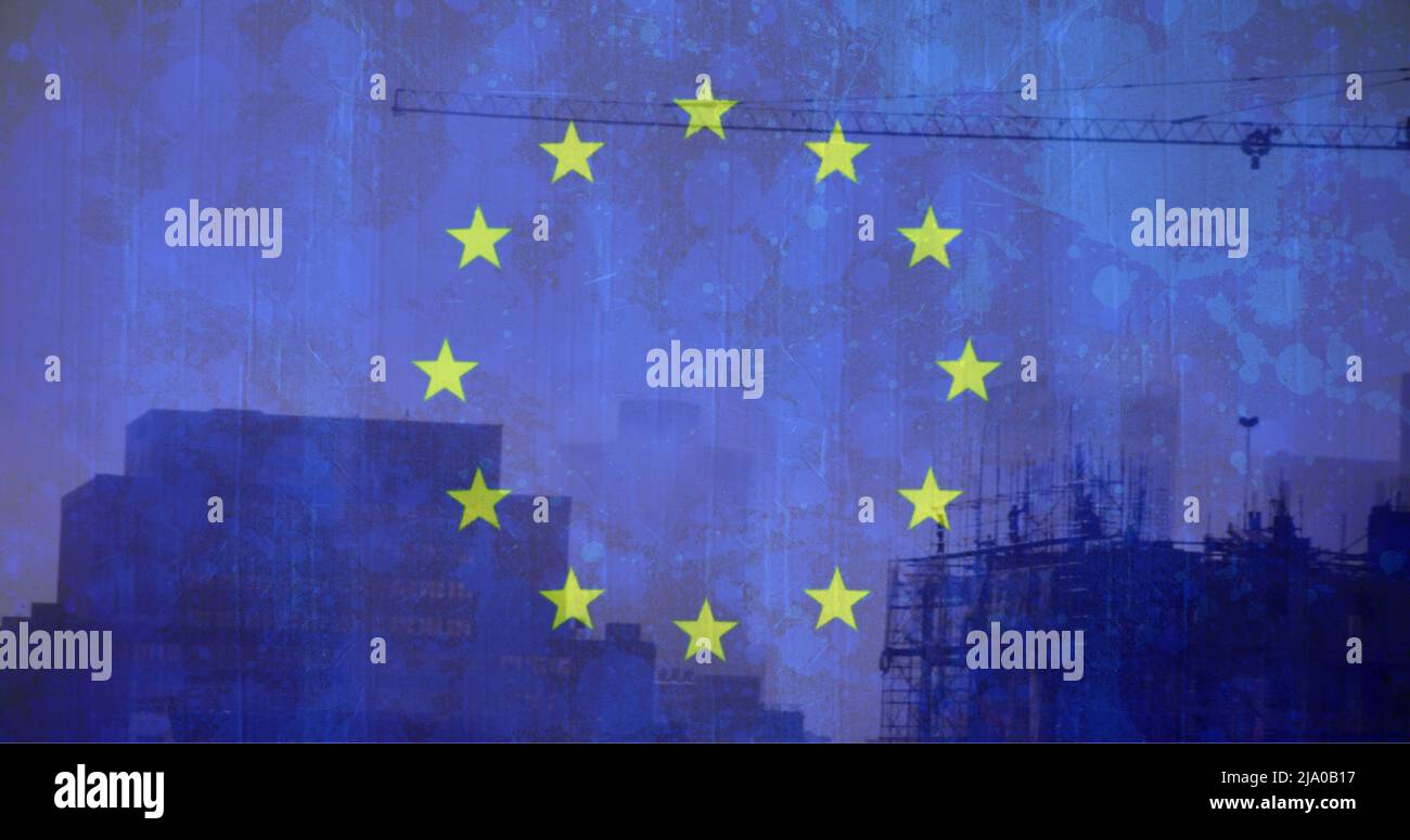 EU-Flag-Bild Stockfoto