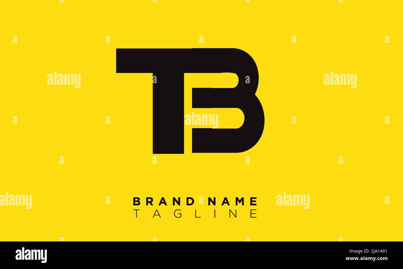 TB-Alphabet Buchstaben Initialen Monogramm-Logo Stock Vektor