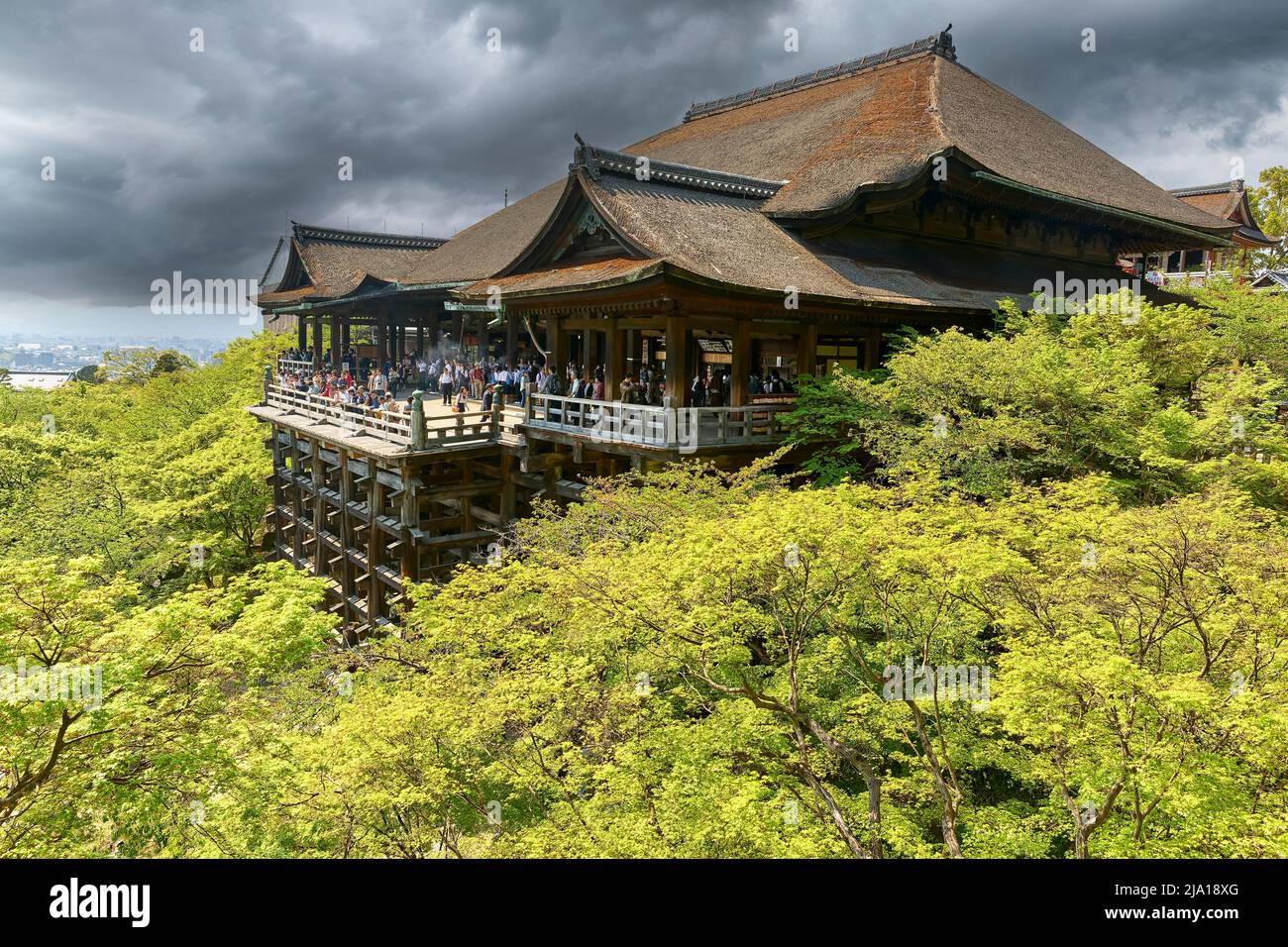 Japan. Kyoto. Kiyomizu Dera-Tempel Stockfoto