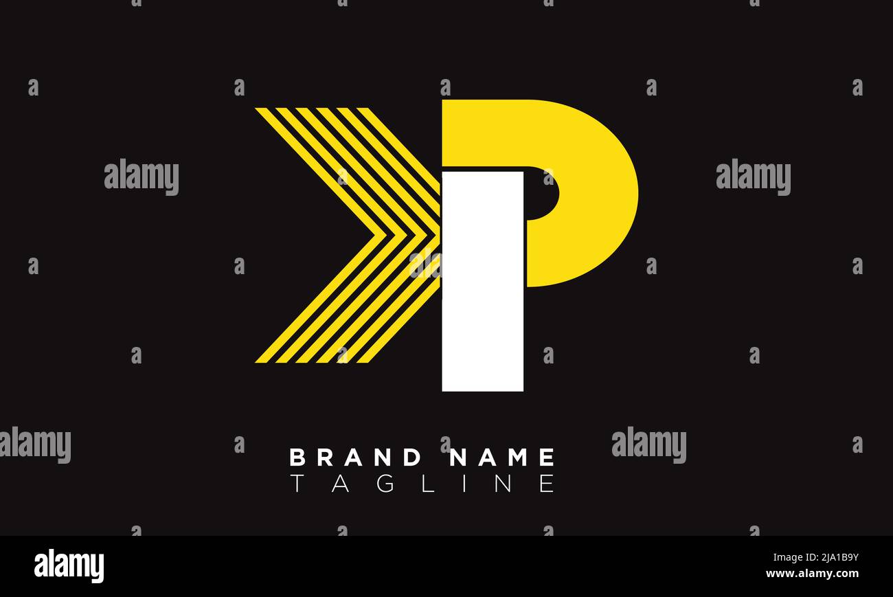 KP Alphabet Buchstaben Initialen Monogramm Logo Stock Vektor