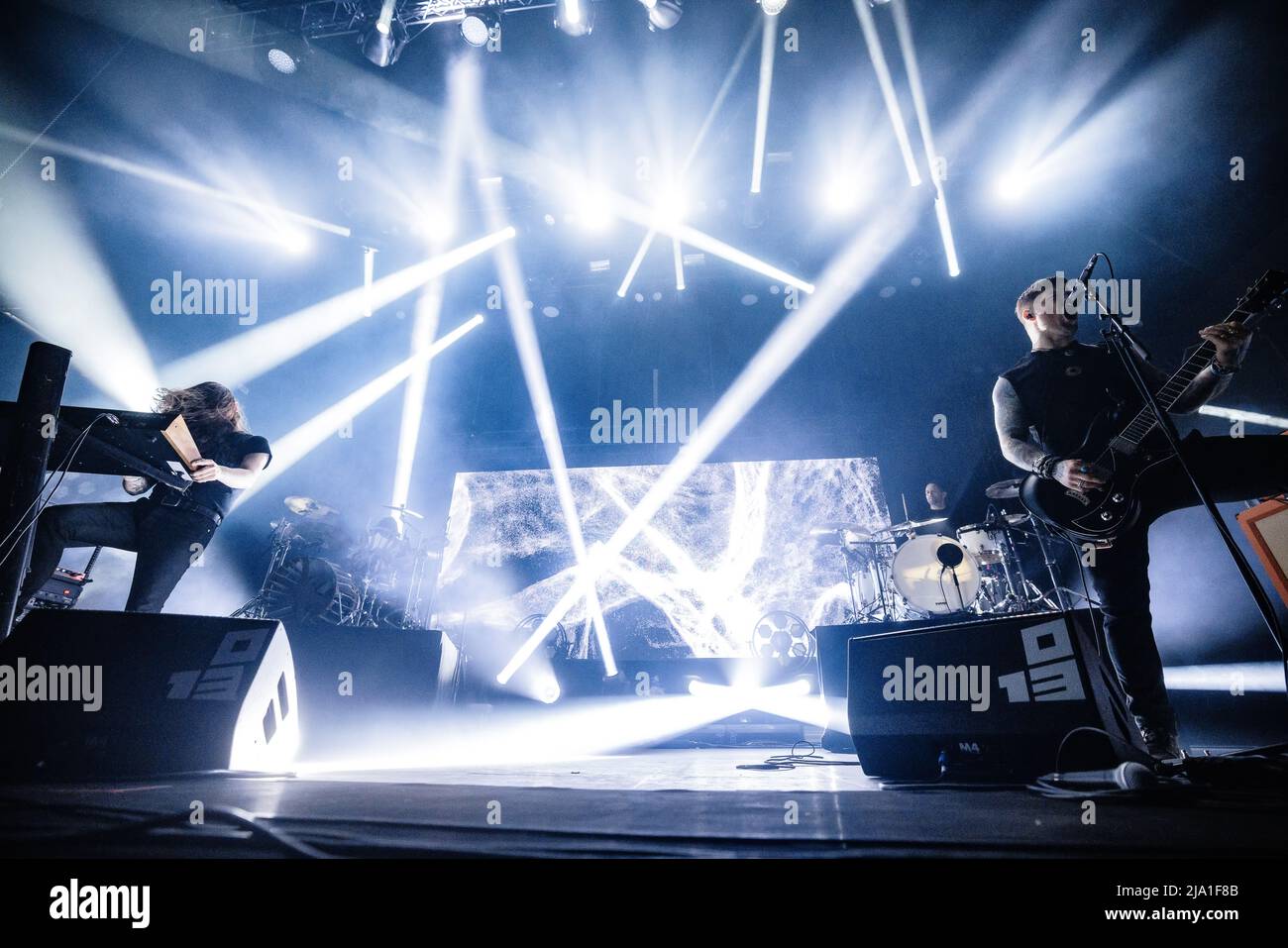 Tilburg, Niederlande. 22., April 2022. James Kent und Johannes Persson spielen ein Live-Konzert während des niederländischen Musikfestivals Roadburn Festival 2022 in Tilburg. (Foto: Gonzales Photo - Peter Troest). Stockfoto