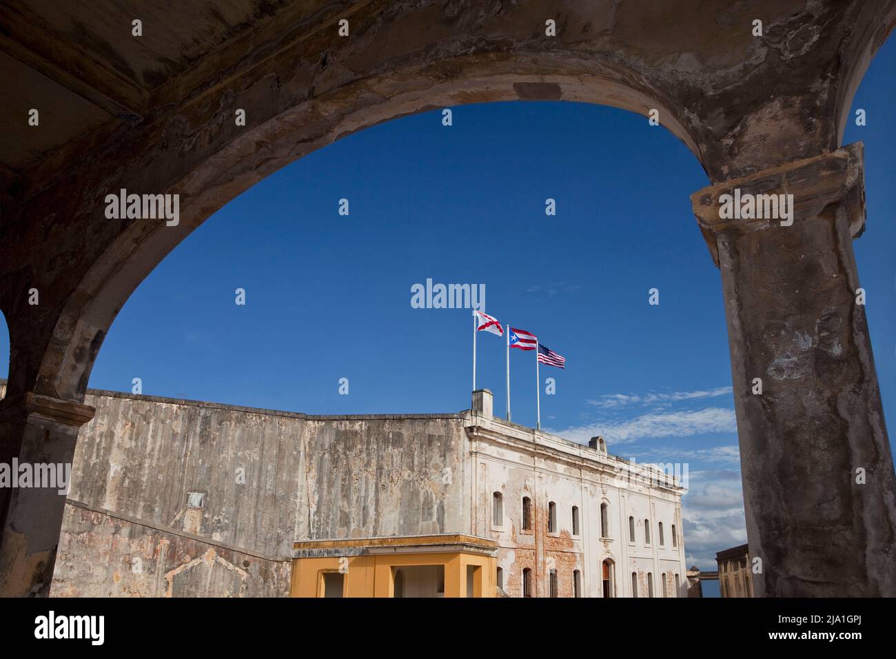 Arch Fort San Cristobal Puerto Rico H Stockfoto