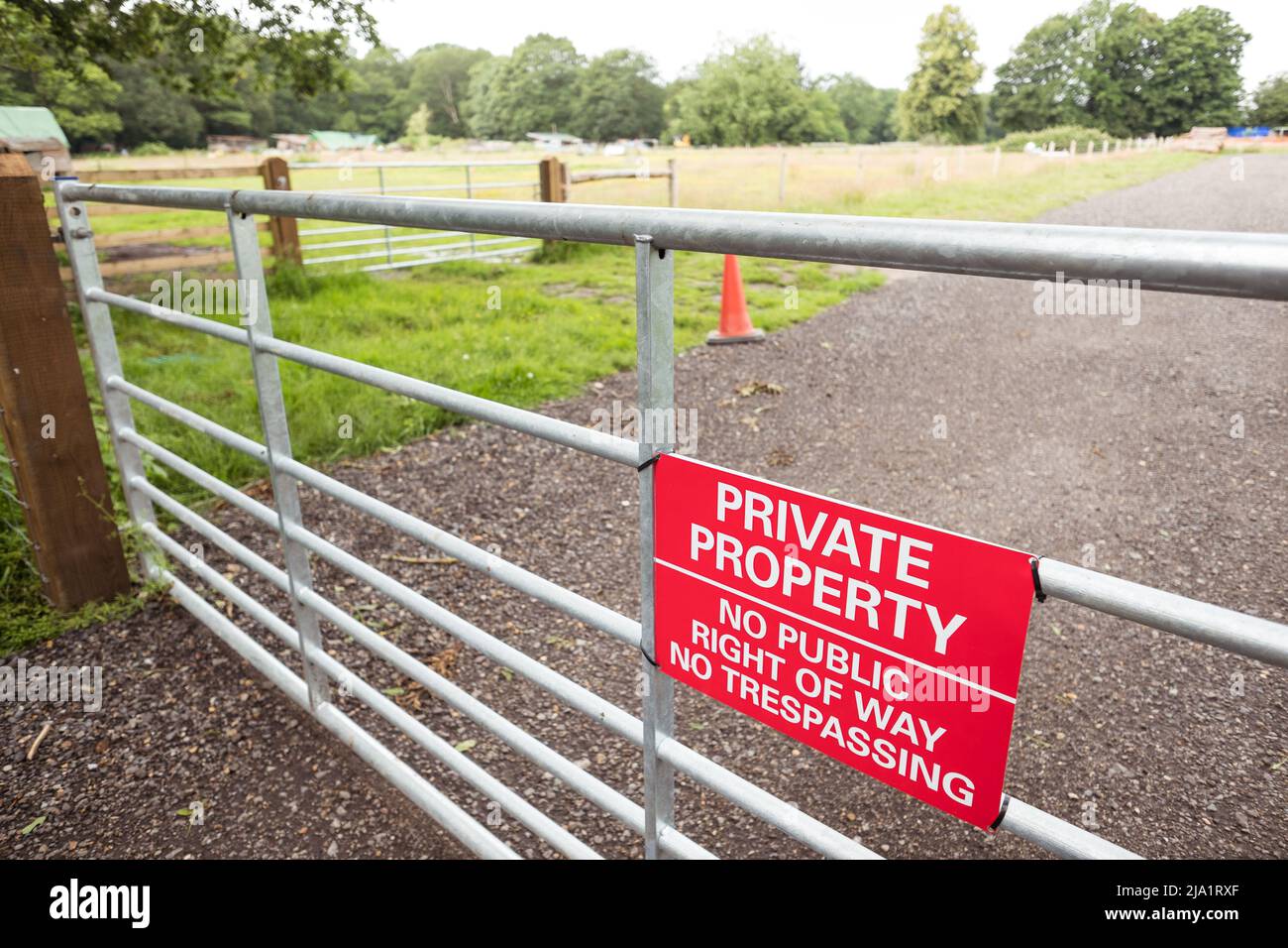 Private Property Stockfoto