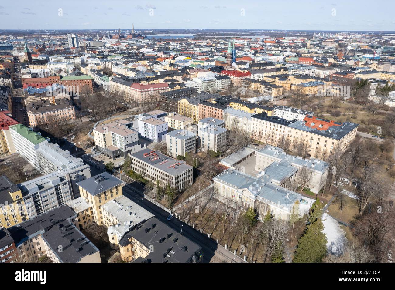 Russische Botschaft in Helsinki, Finnland Stockfoto