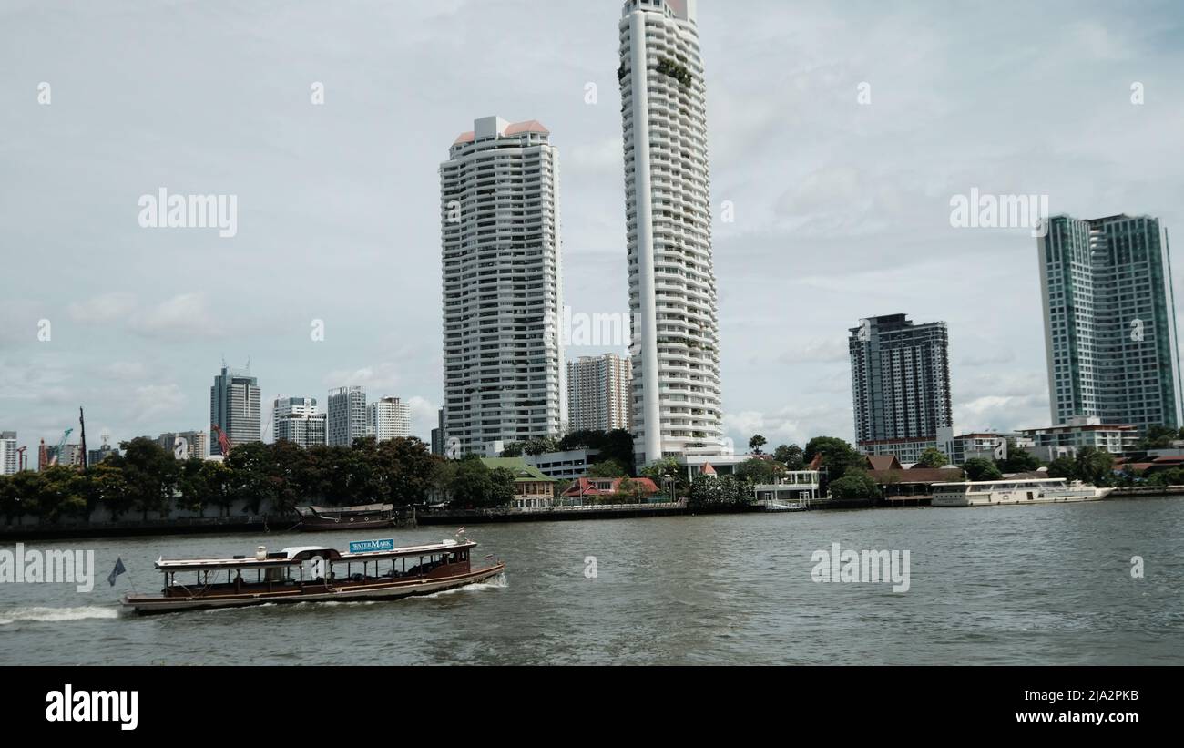 Chao Phraya River aka the River of Kings aka Mae Nam Chao Phraya Bangkok Thailand Stockfoto