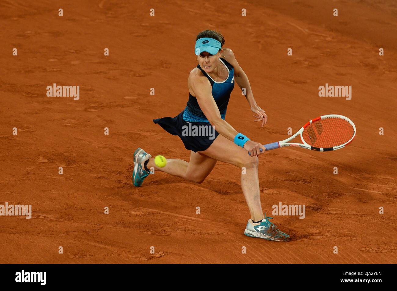 Paris, Frankreich. 26. Mai 2022, Alize Cornet aus Frankreich während des fünften Tages von Roland Garros am 26. Mai 2022 in Paris, Frankreich. Foto von Laurent Zabulon/ABACAPRESS.COM Stockfoto