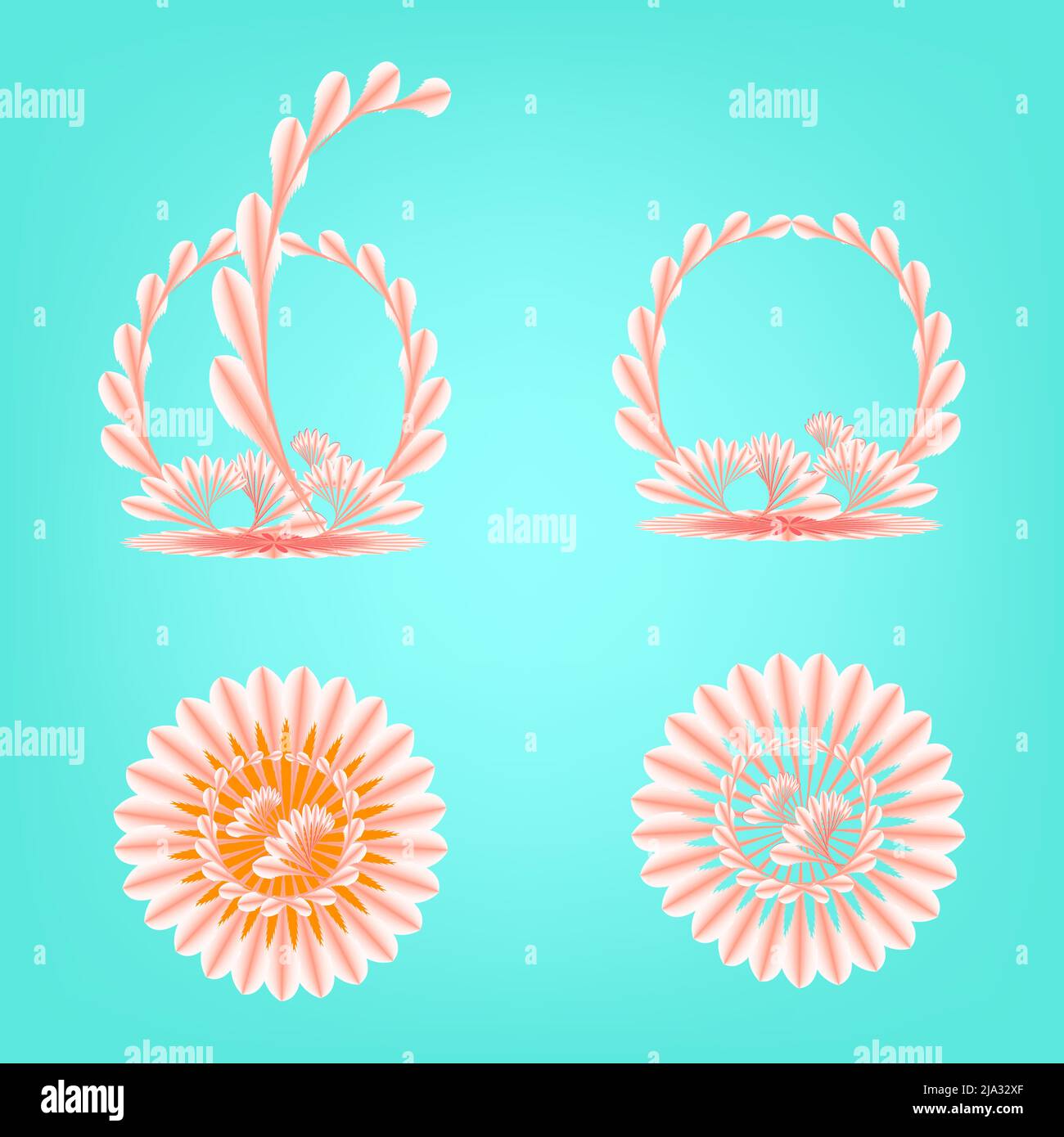 Blume Pflanze botanische Grußkarte Hochzeit abstrakt Hintergrund Poster Aufkleber Zeichen Logo Kunst Grafik Design Vektor Illustration Stock Vektor
