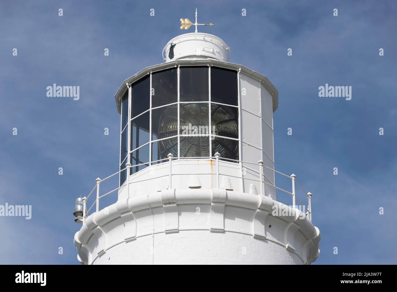 Trevose Head Lighthouse, Cornwall, Großbritannien Stockfoto