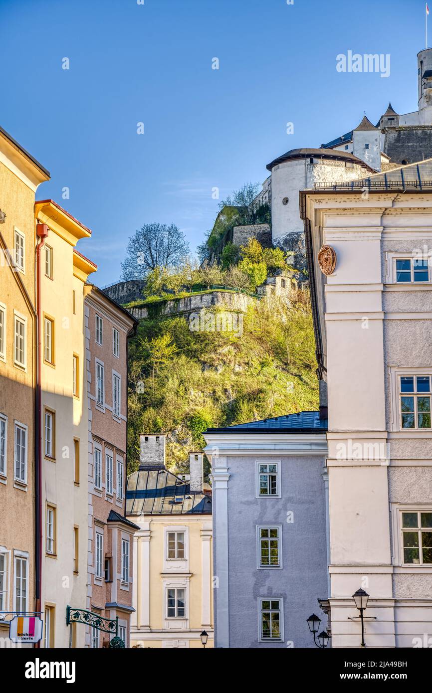 Stadtzentrum Salzburg, HDR-Bild Stockfoto