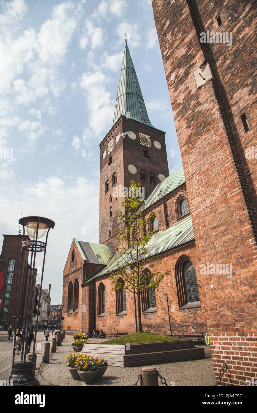 Kathedrale von Aarhus (Domkirke) in Aarhus, Dänemark (Jütland) Stockfoto