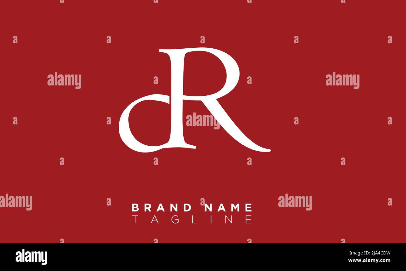 DR Alphabet Letters Initials Monogramm-Logo Stock Vektor