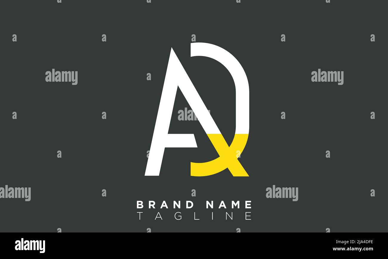 AD Alphabet Buchstaben Initialen Monogramm Logo da, A und D Stock Vektor