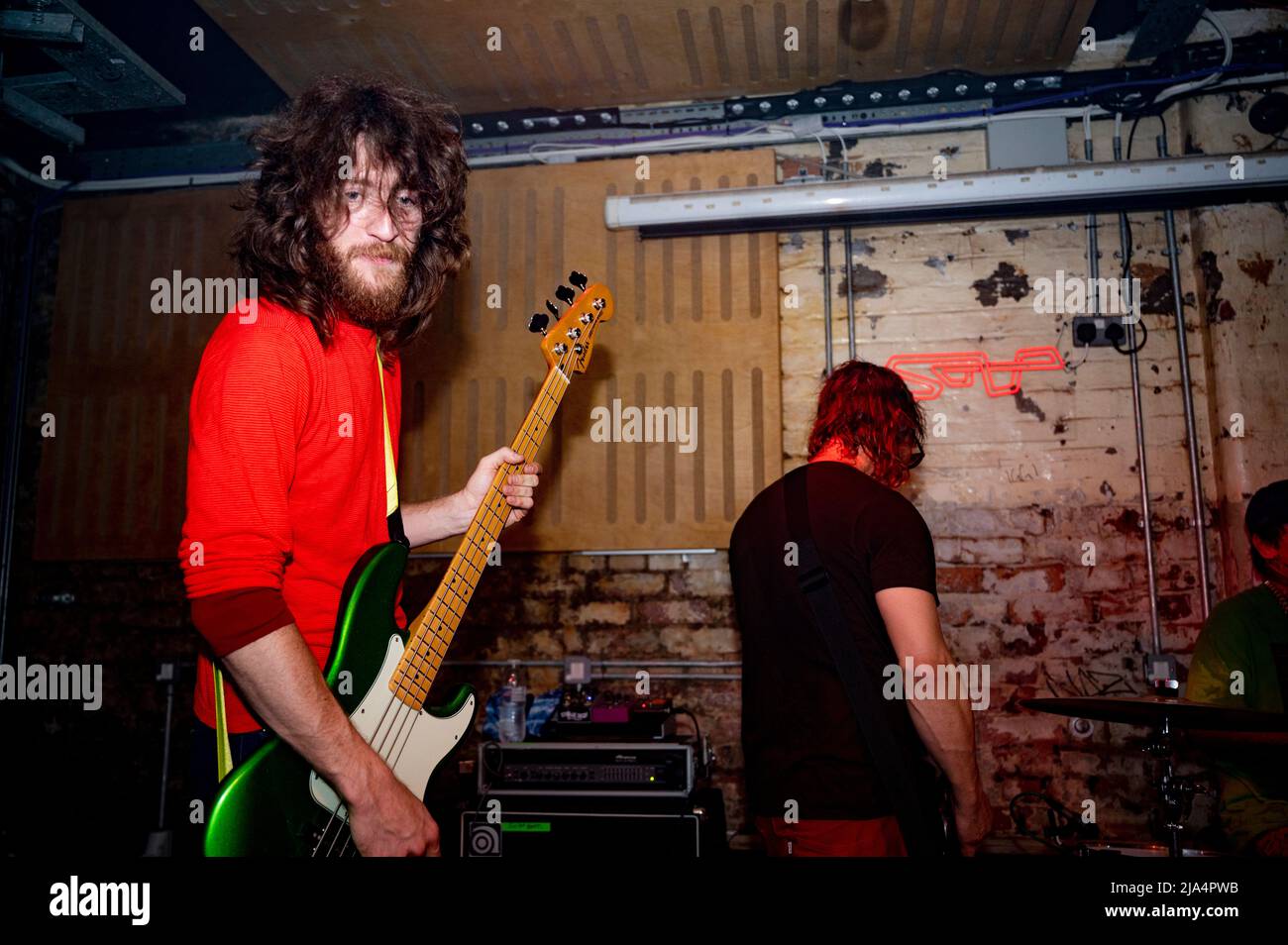 Manchester, Großbritannien. 26. Mai 2022. Dani Miller, Sean Powell, Alex Kilgore und David Head der Band Surfbort treten in Soup, Manchester, auf. 2022-05-26. Cr Stockfoto