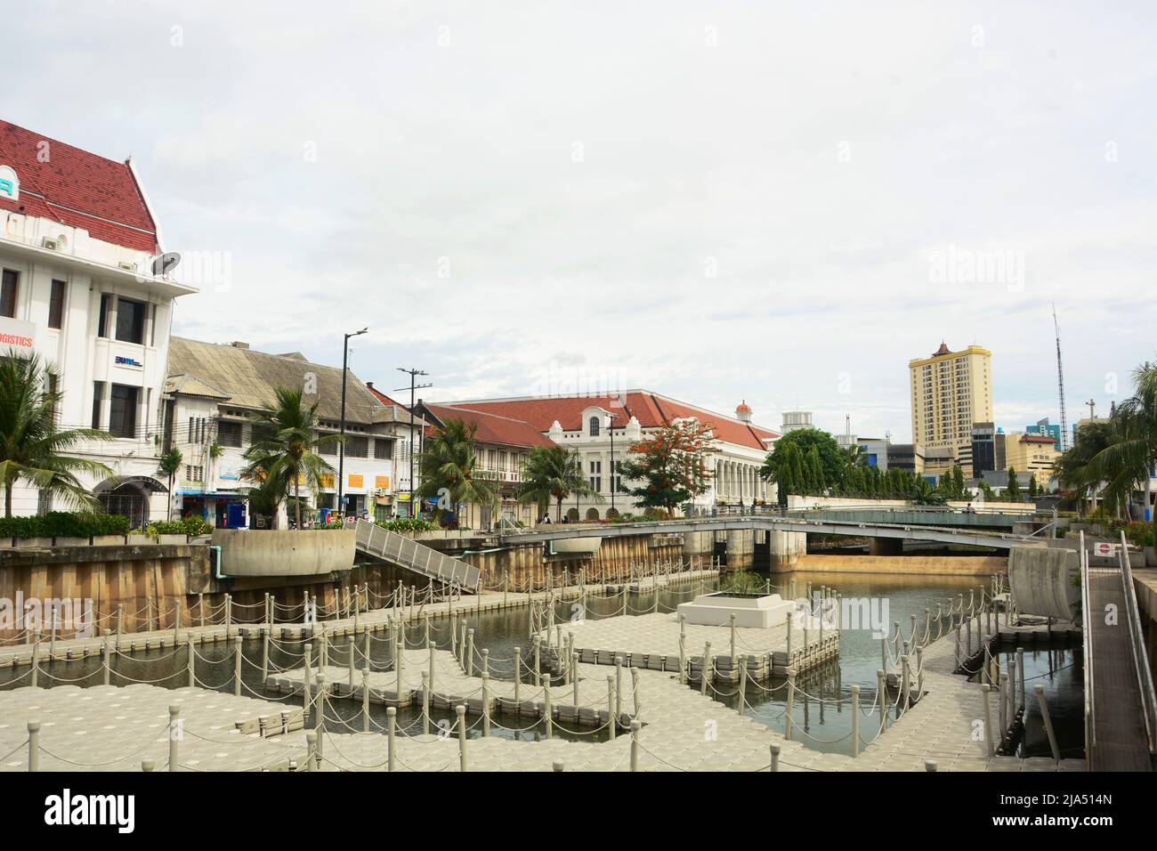 Stadtbild der Altstadt von Jakarta in Indonesien Stockfoto