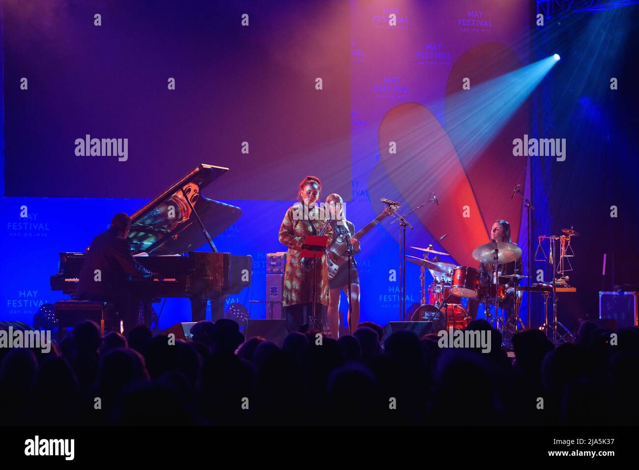 Hay-on-Wye, Wales, Großbritannien. 27.. Mai 2022. Danilo Pérez, Pianist, Komponist, Pädagoge und Sozialaktivist, konzertiert beim Hay Festival 2022, Wales. Quelle: Sam Hardwick/Alamy. Stockfoto