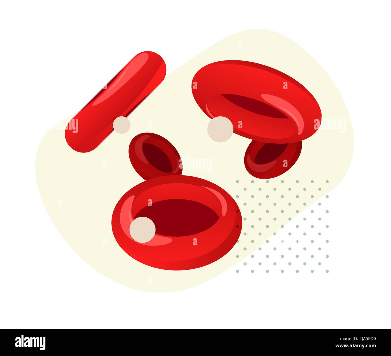 Rote Blutkörperchen Symbol Stock Illustration als EPS 10 Datei Stock Vektor