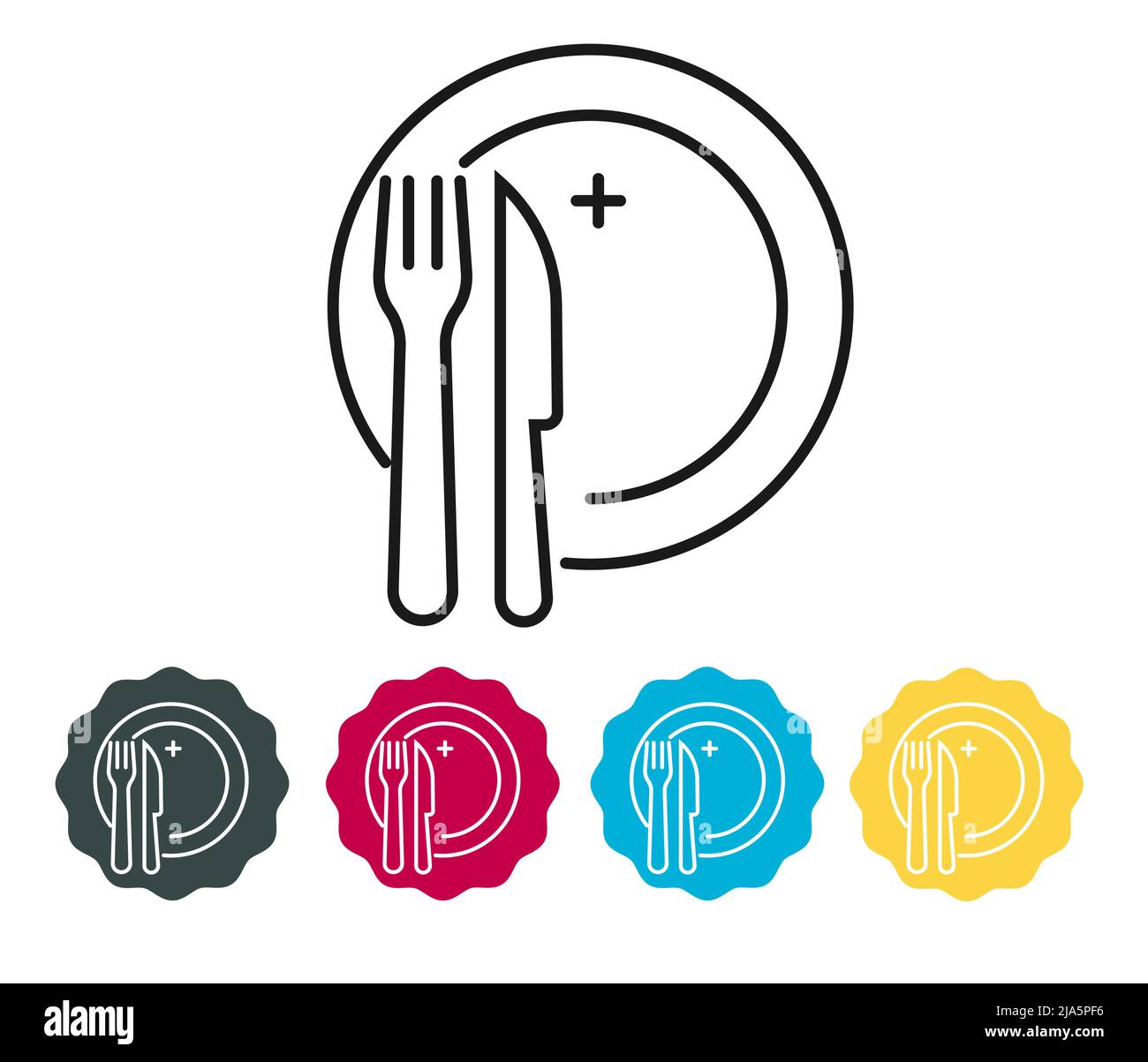 Fine Dining - Stock Icon als EPS 10 Datei Stock Vektor
