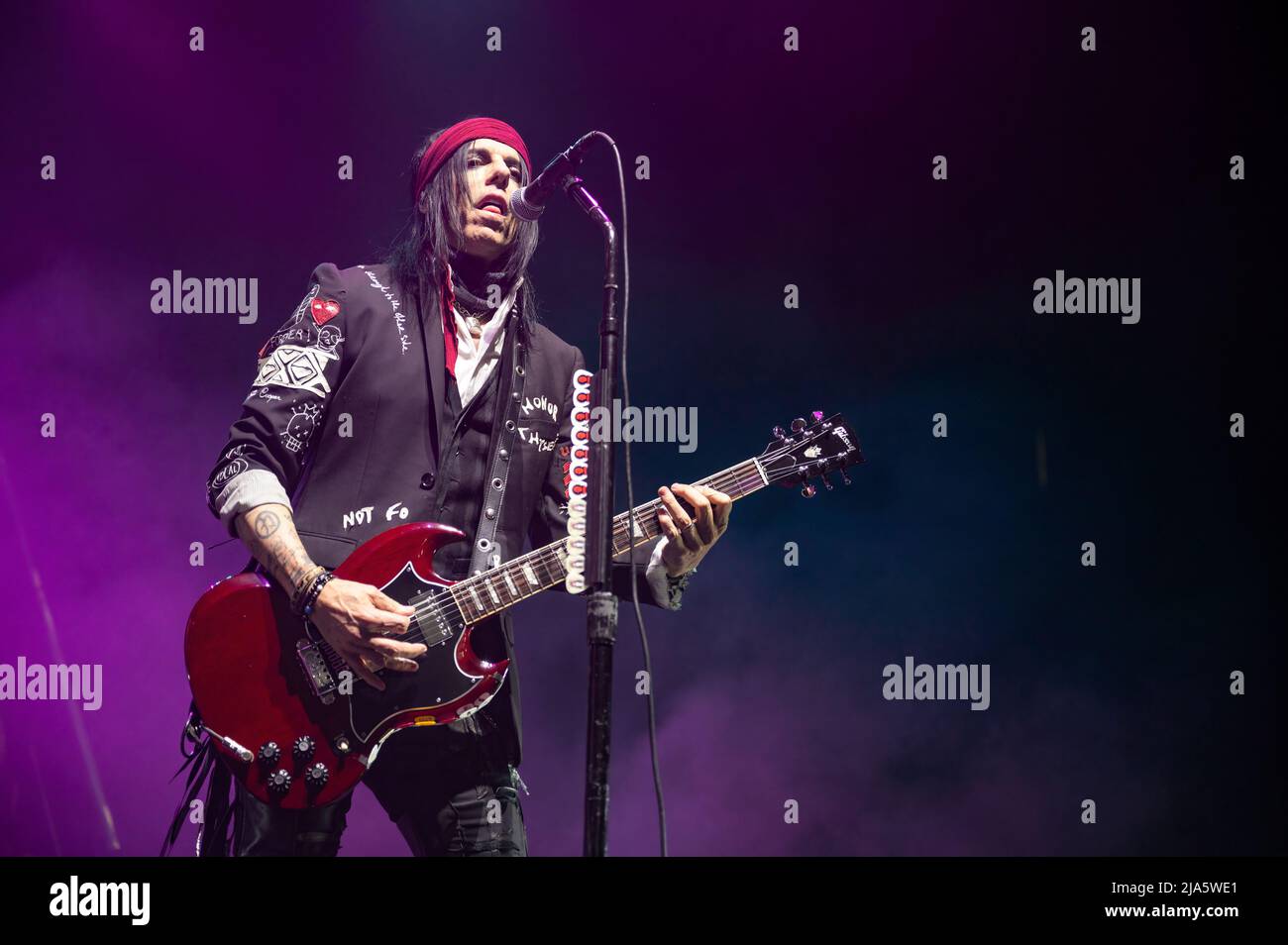 Manchester, Großbritannien. 27.. Mai 2022. Alice Cooper tritt in der AO Arena in Manchester auf. 2022-05-27. Kredit: Gary Mather/Alamy Live Nachrichten Stockfoto