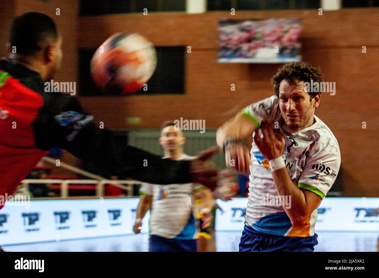 Argentinien. 27.Mai 2022. San Fernando Handball (ARG)-Spieler Federico FERNANDEZ im Estadio sag Villa Ballester in der Villa Ballester, Buenos Aires, Argentinien. Quelle: Fabian Lujan/ASN Media/Alamy Live News Stockfoto