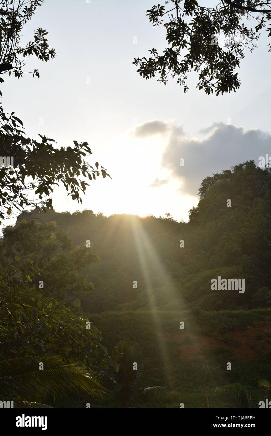 Bilder zum Sonnenaufgang in sri lanka Stockfoto