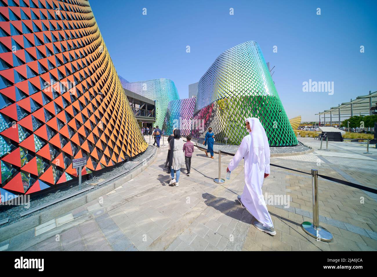 DUBAI, VAE, 22.. März 2022. Der Pakistan Pavilion auf der Expo 2020 in Dubai, Vereinigte Arabische Emirate. Stockfoto