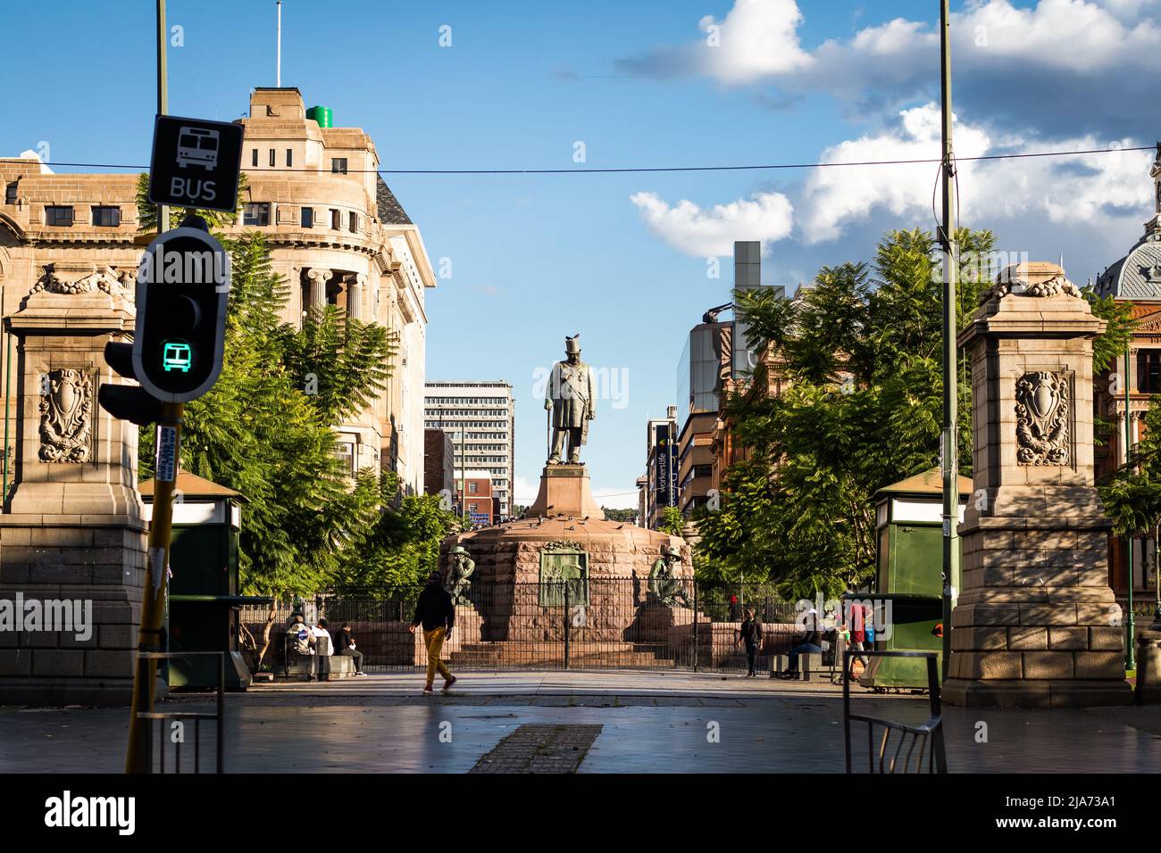 Pretoria, Südafrika - 18. April 2022: Paul Kruger Denkmal in Pretoria, Gauteng Stockfoto