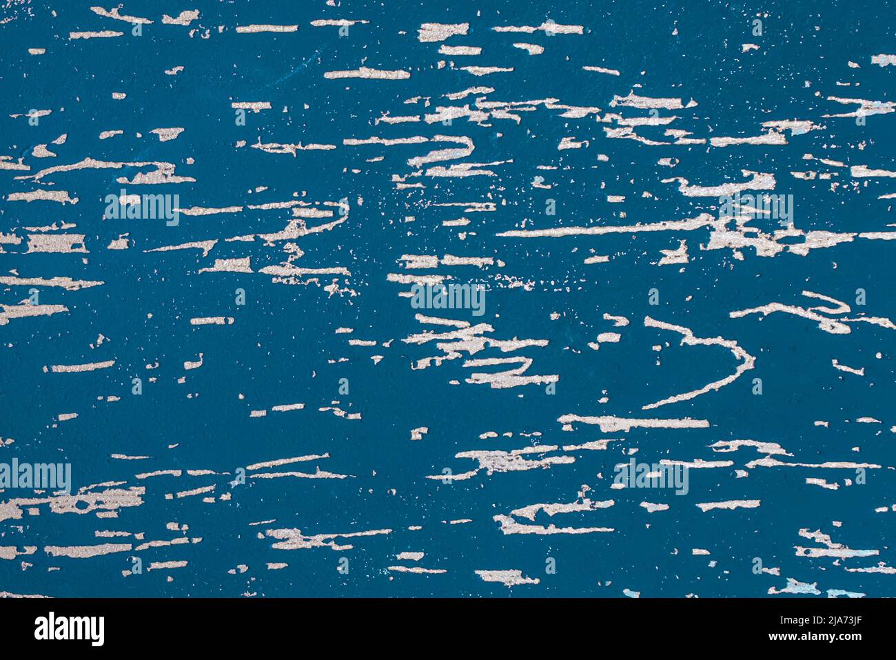 Blau und weiß abstraktes Muster Gips Rinde Käfer Stuckstruktur Hintergrund. Stockfoto
