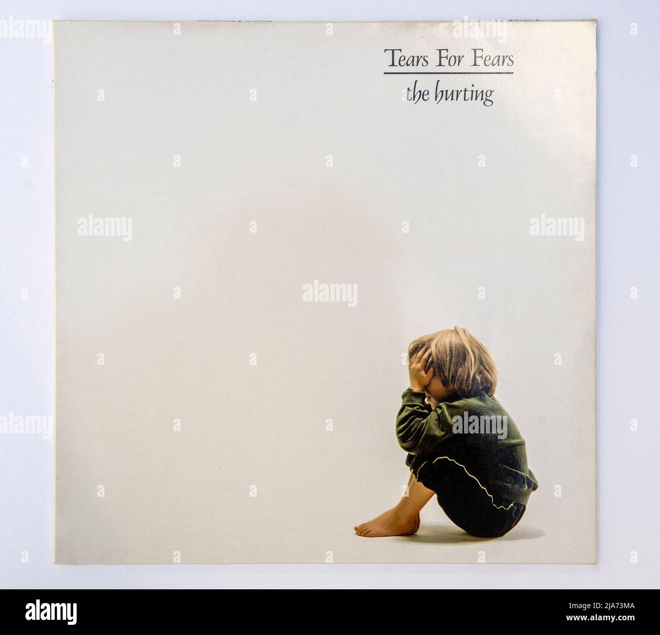 LP-Cover von The Hurting, dem Debütalbum von Tears for Fears, das 1983 veröffentlicht wurde Stockfoto