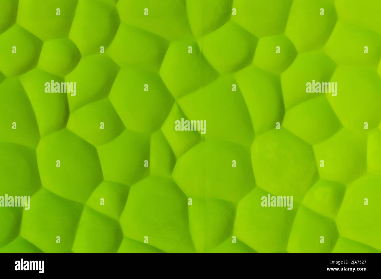 Grün Grün Grün Abstraktes Design Muster Vorlage Moderne Innenwand Nahtlose Textur Hintergrund Musterdekoration. Stockfoto