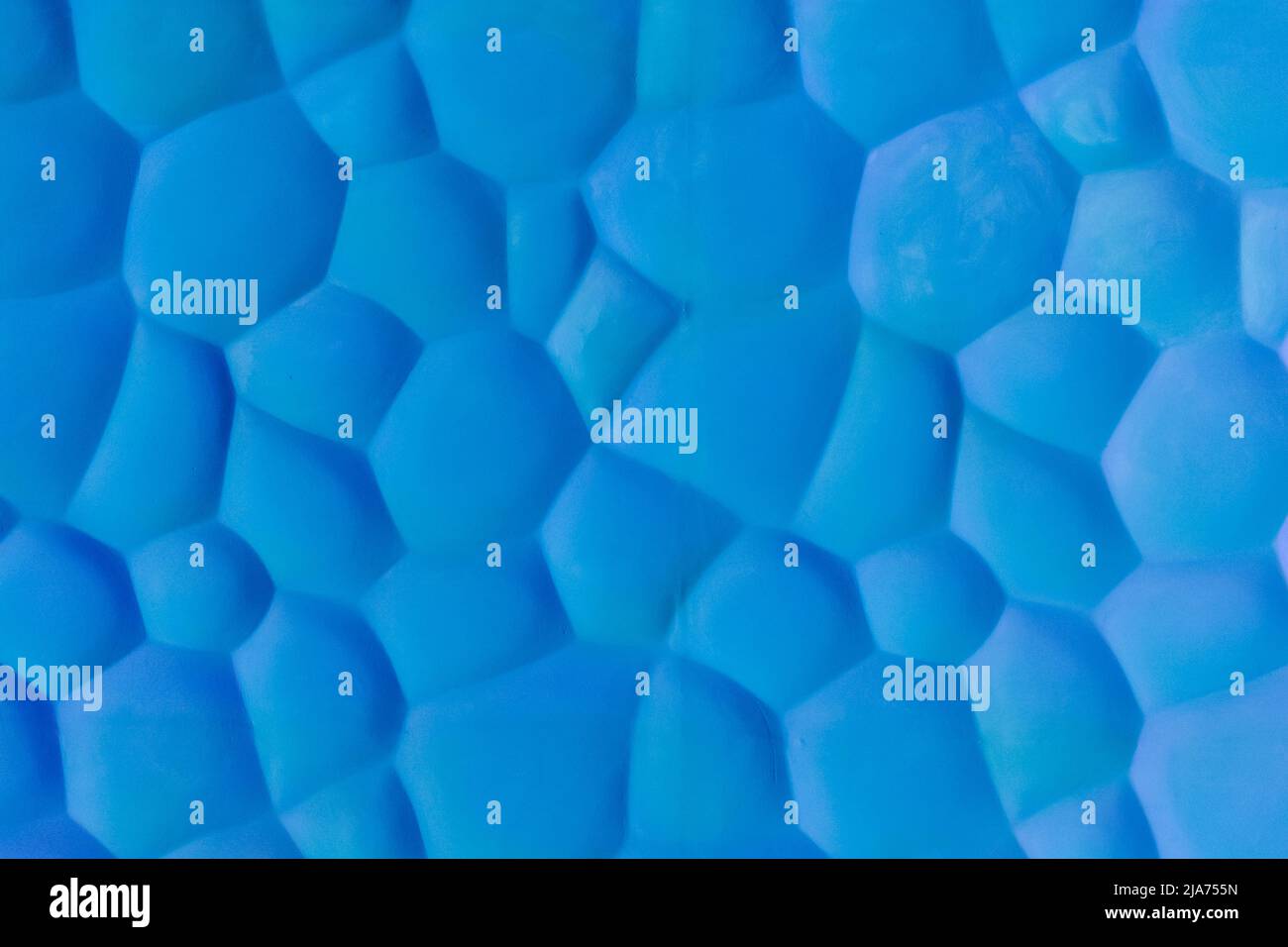 Blau Abstraktes Design Mustervorlage Moderne Innenwand Nahtlose Textur Hintergrund Musterdekoration. Stockfoto