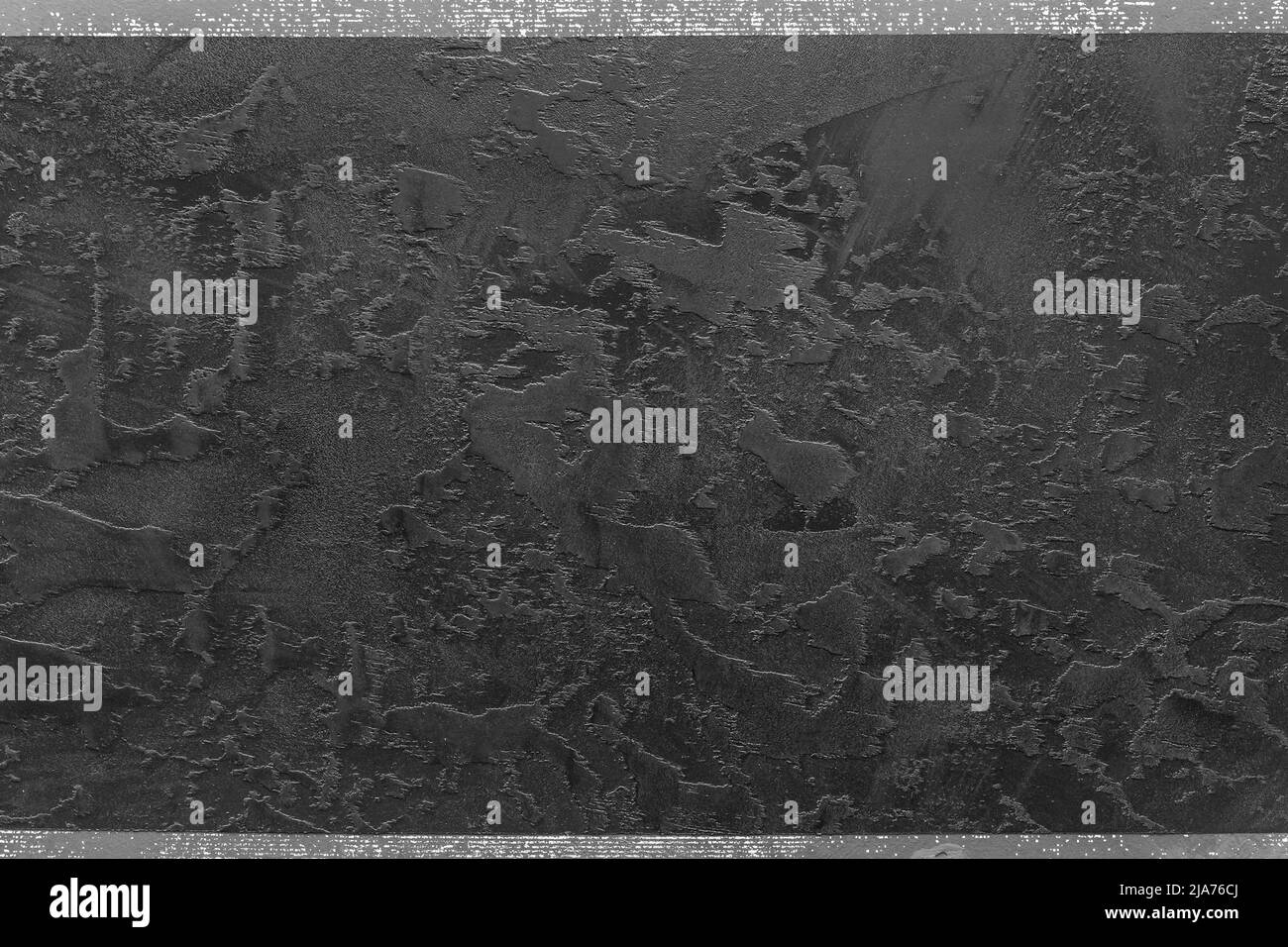 Schwarz grunge abstrakt Hintergrund Muster Textur Innenwand Design Oberfläche dunkel. Stockfoto
