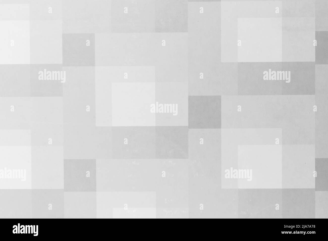 Monochrome Quadrate abstraktes Design blank grau Muster Würfel weiß Beispiel Hintergrund Textur Dekoration. Stockfoto