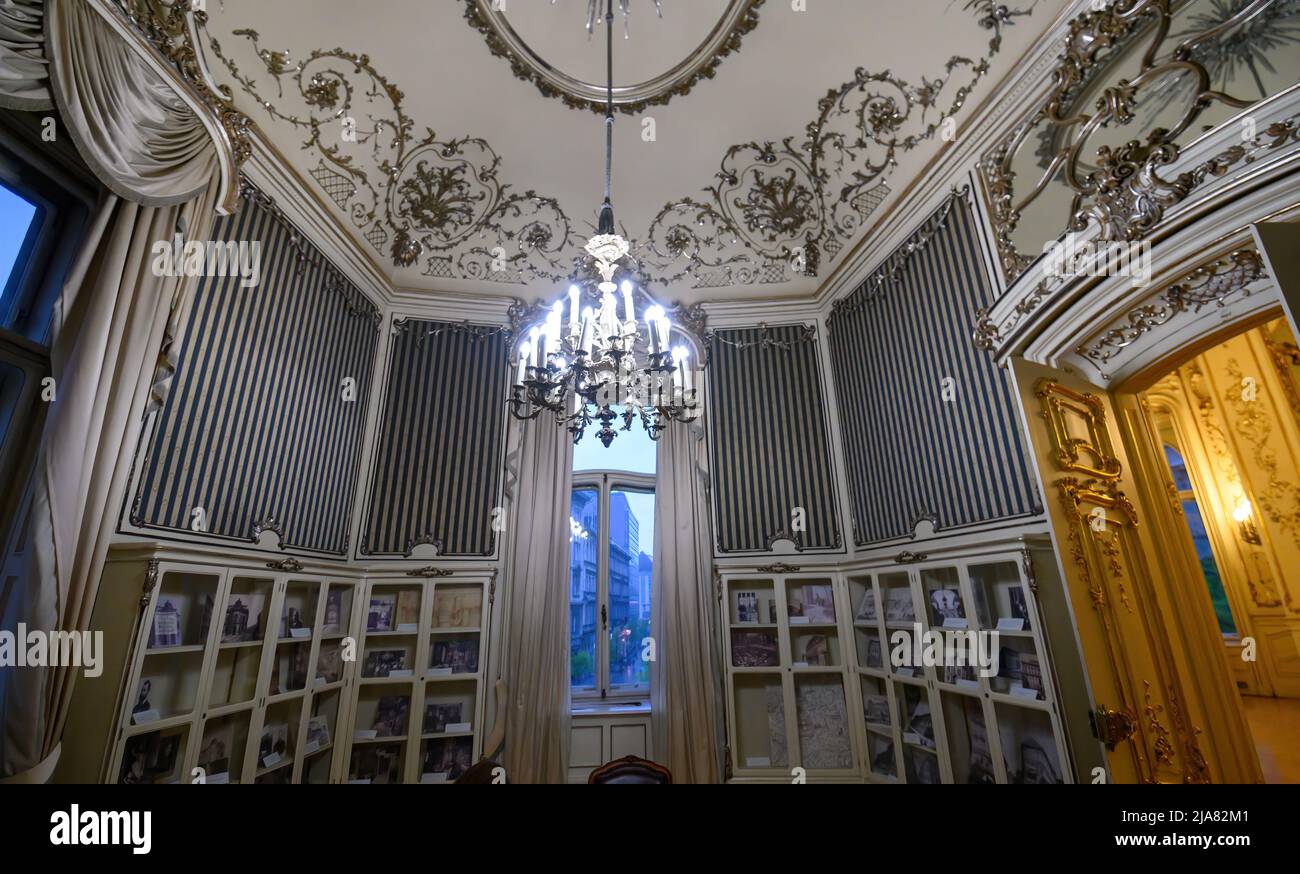 Budapest, Ungarn. Schönes Interieur der berühmten Szabo Ervin Bibliothek Stockfoto