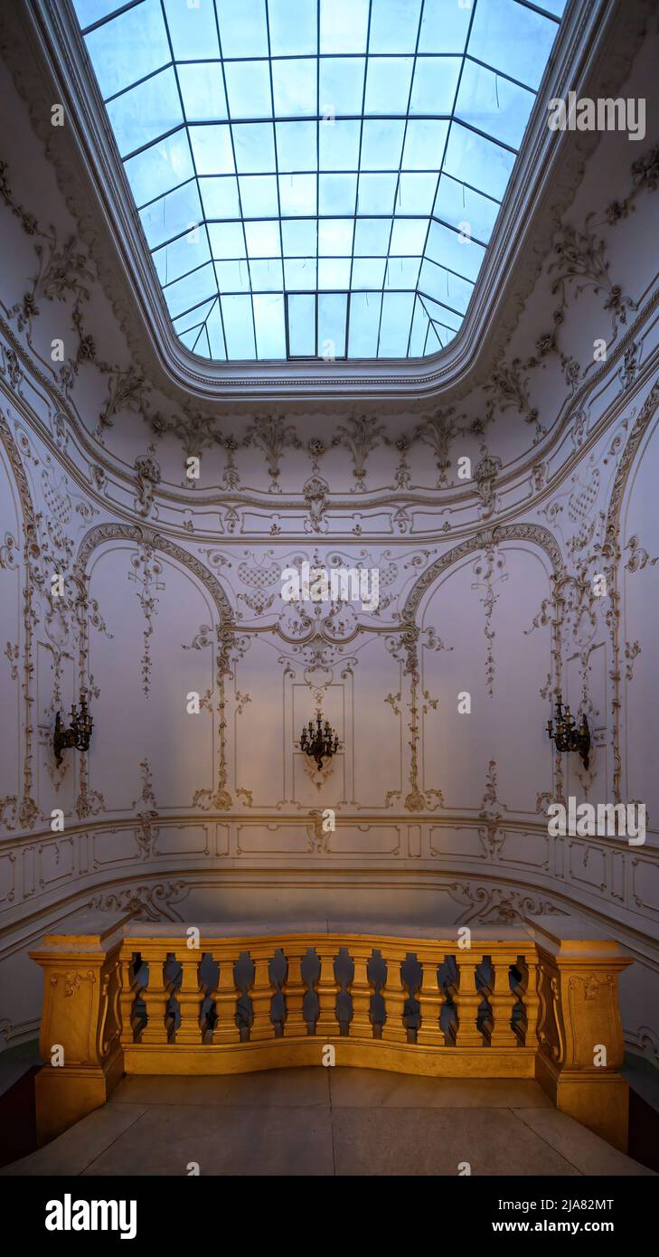 Budapest, Ungarn. Schönes Interieur der berühmten Szabo Ervin Bibliothek Stockfoto