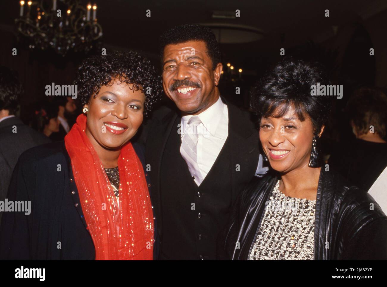 Alaina Reed, Hal Williams und Marla Gibbs um die 1980er Jahre Credit: Ralph Dominguez/MediaPunch Stockfoto