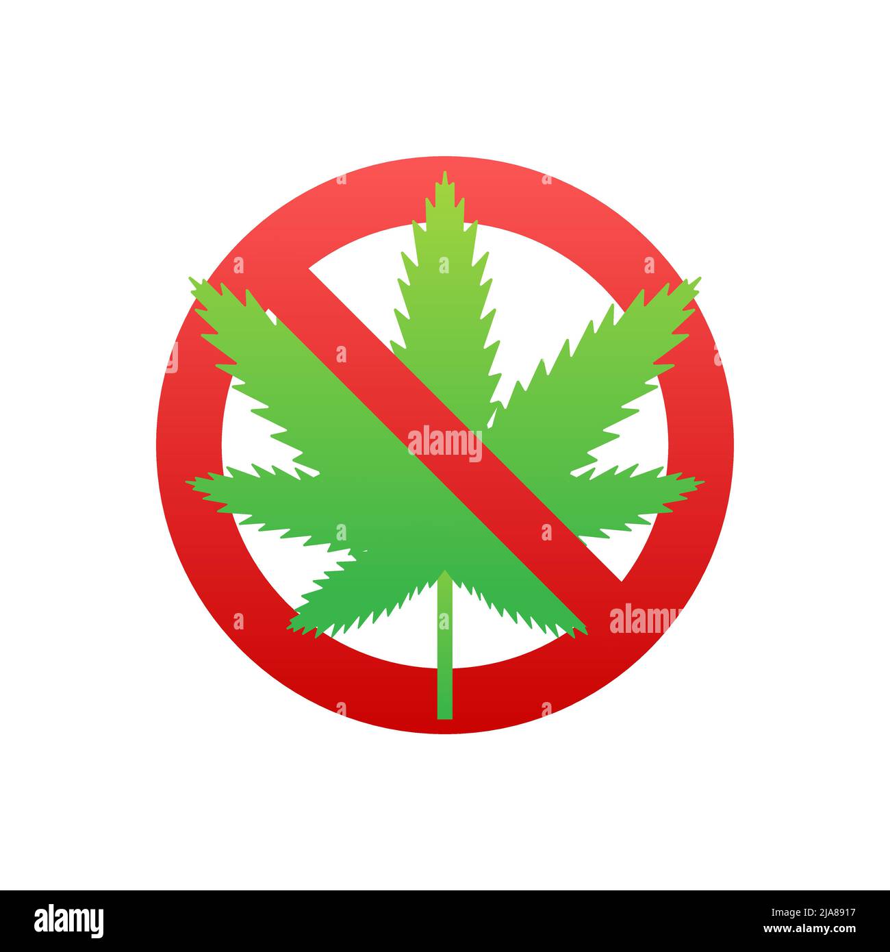 Rotes Symbol ohne Buckel auf weißem Hintergrund. Vektorgrafik Stock Vektor