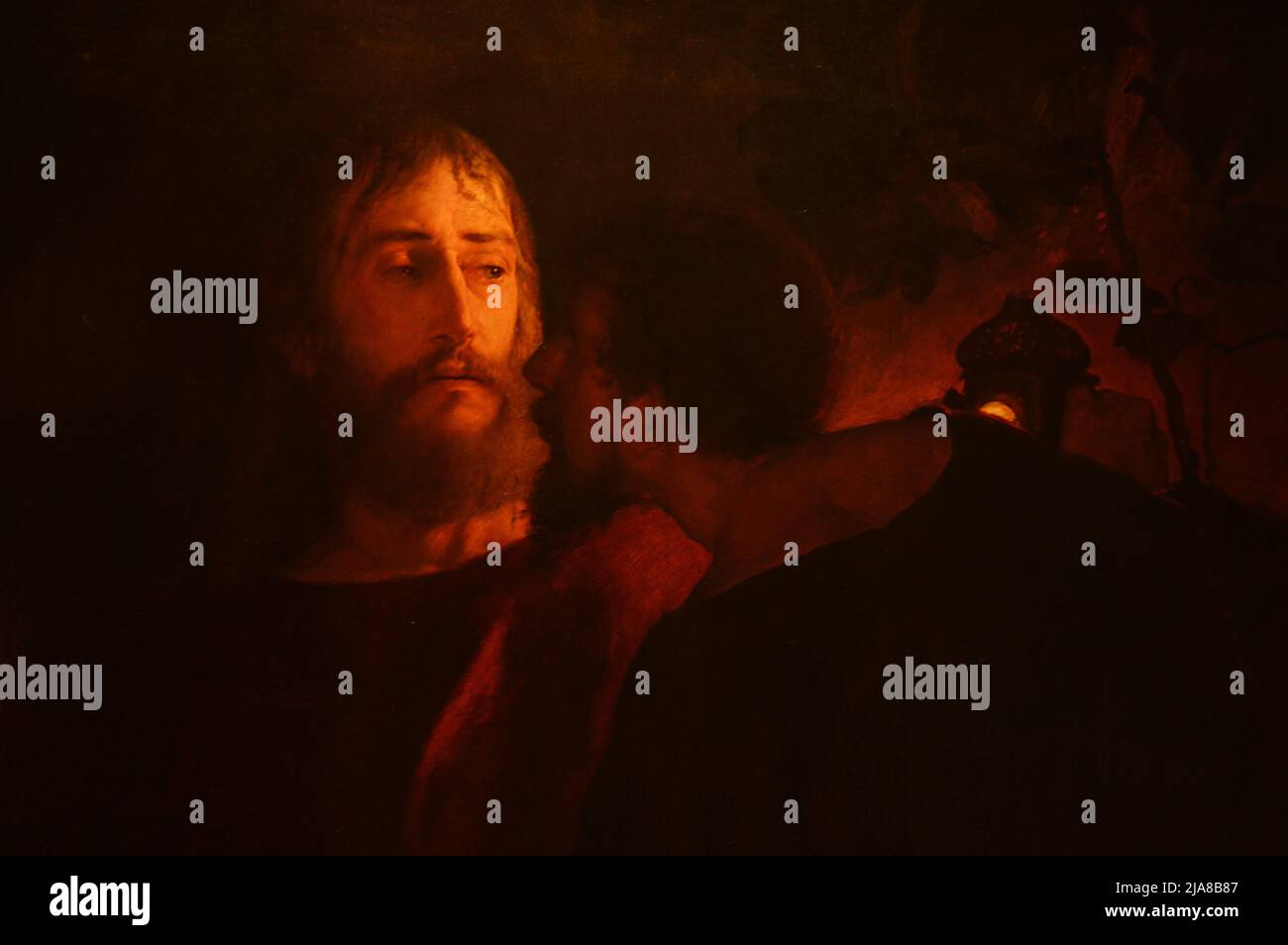 Judas Iscariot von Eilif Peterssen Stockfoto
