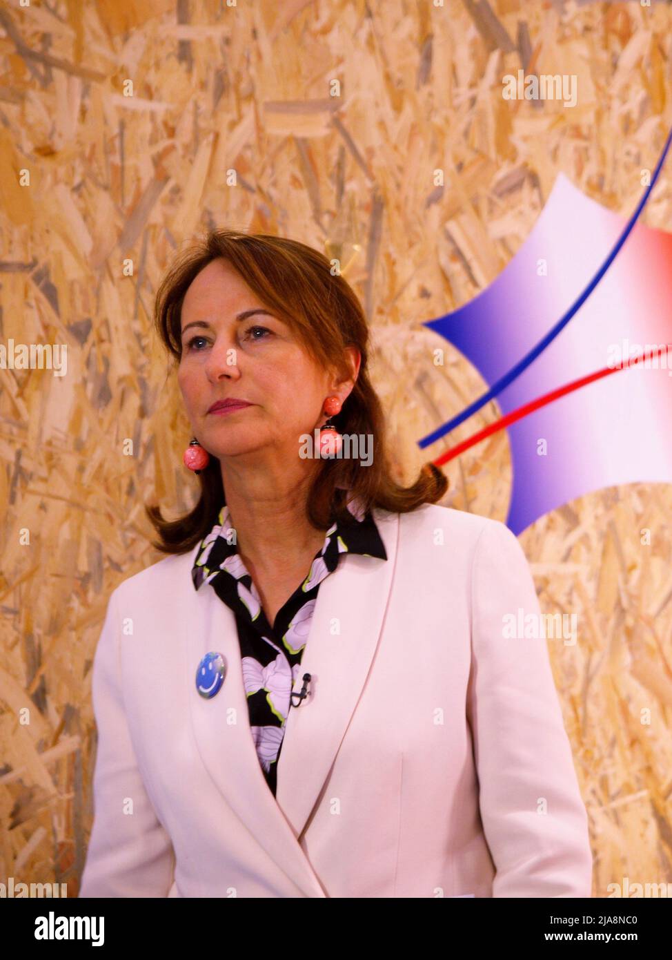 Der französische Umweltminister Segolene Royal besucht die UNFCCC COP21 Stockfoto