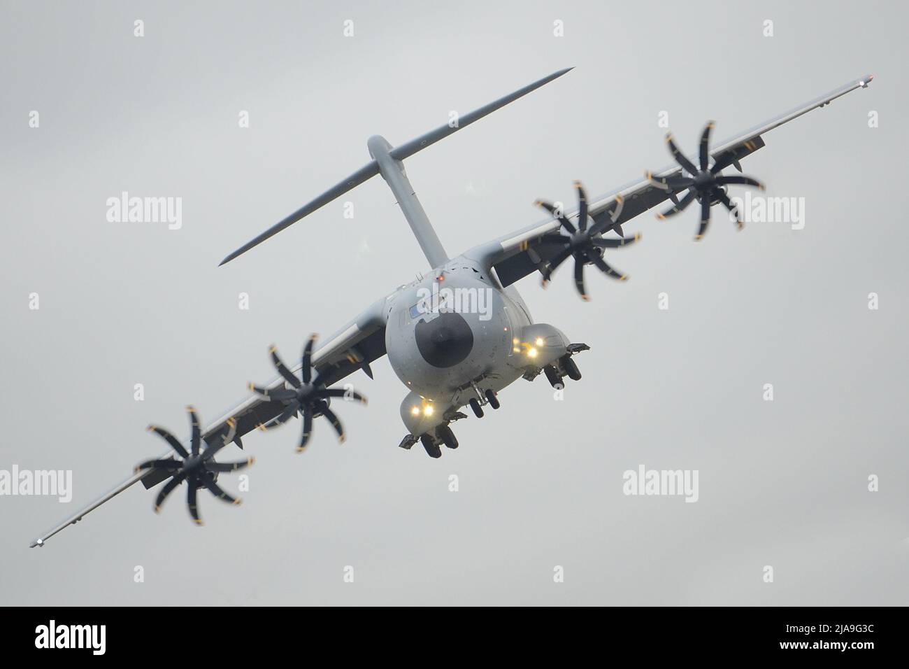 Airbus A400M Atlas Military Transport Aircraft Landing Stockfoto