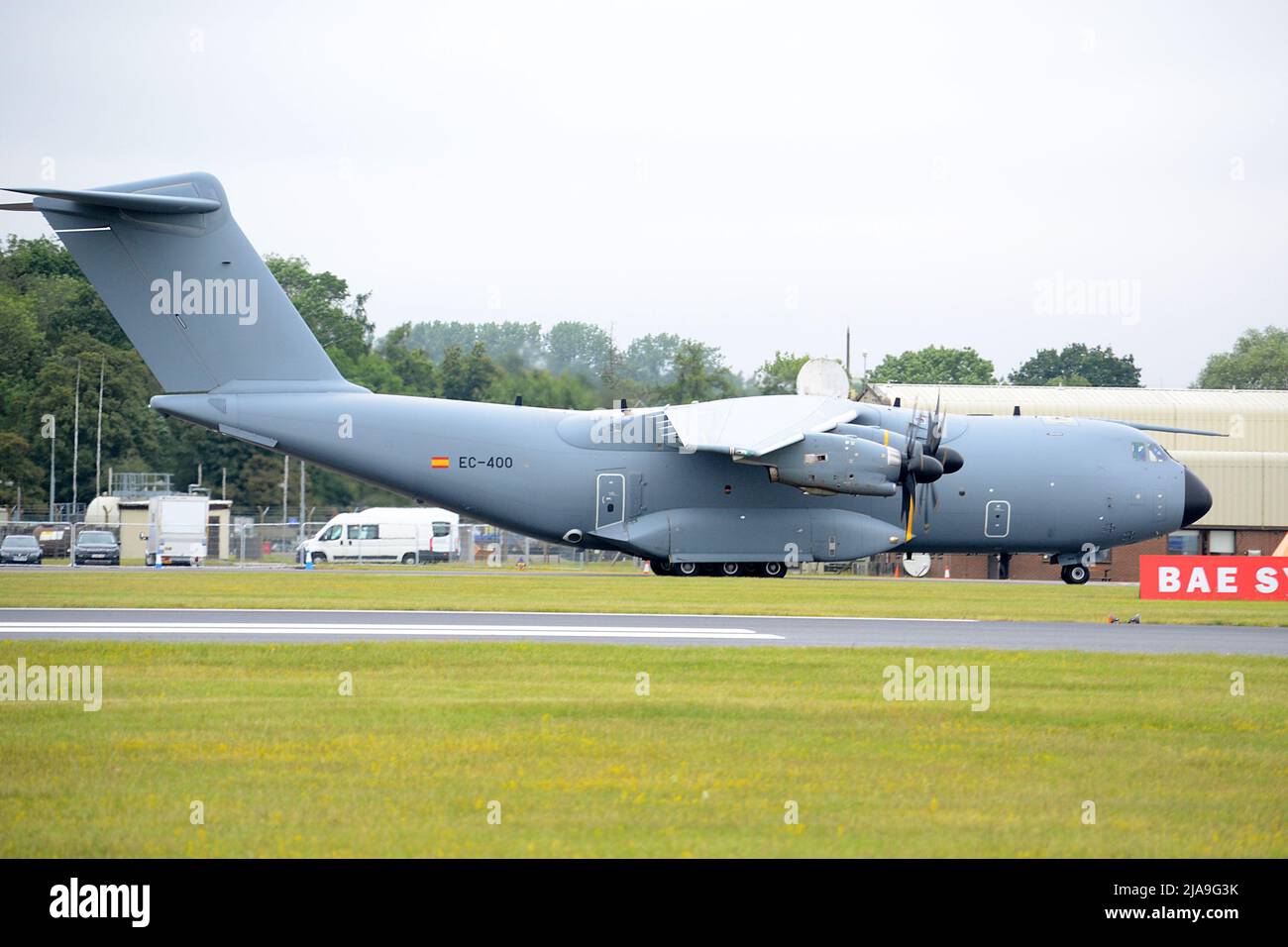 Airbus A400M Atlas Military Transportflugzeug bereit zum Start Stockfoto