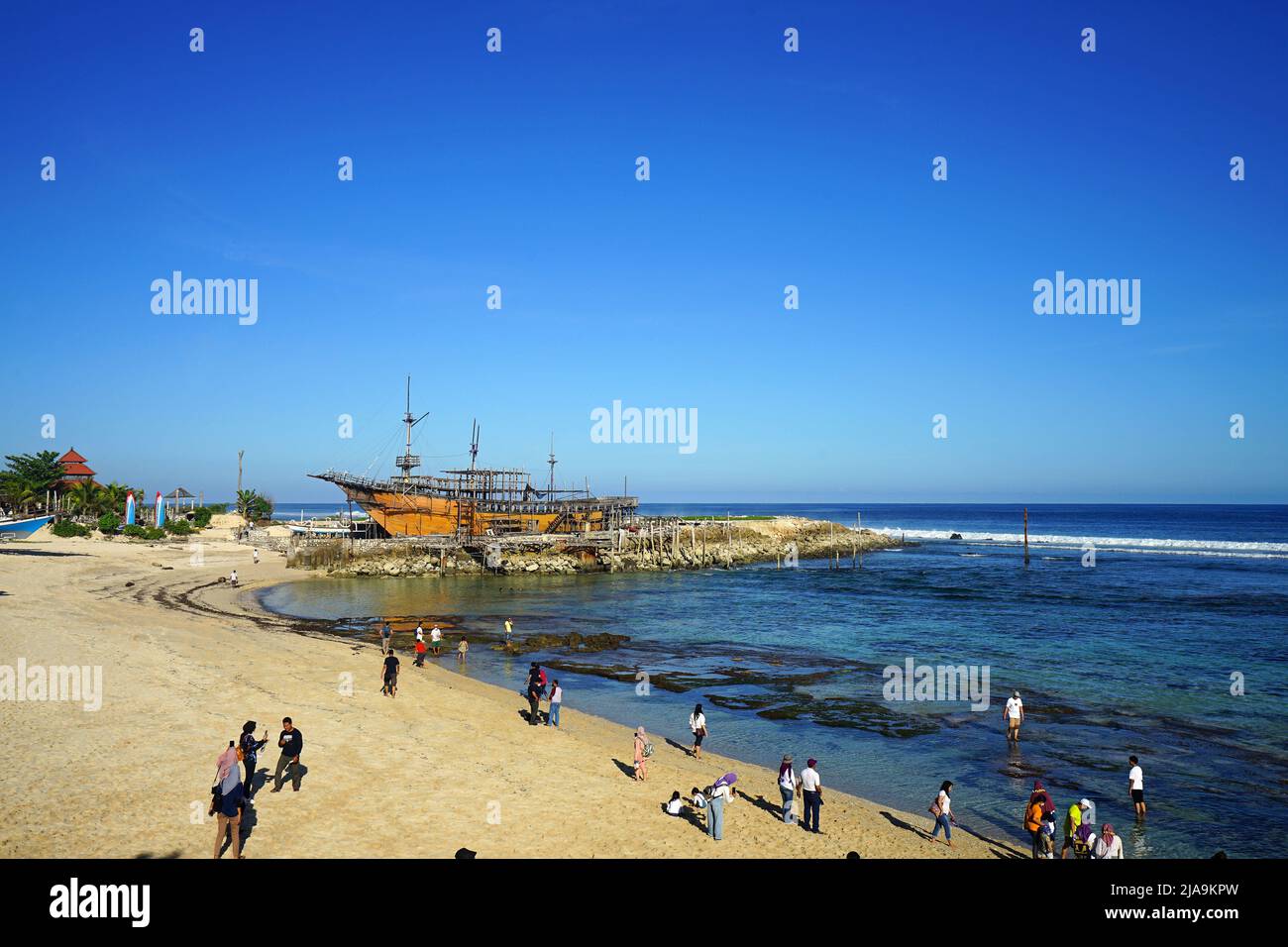 Pantai Melasti Beach, Ungasan, Bali, Indonesien Stockfoto