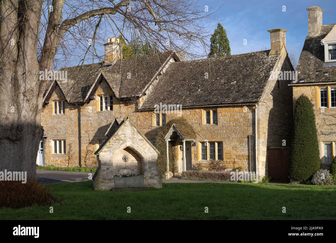 Lower Slaughter, Cotswolds, Gloucestershire, England. Stockfoto