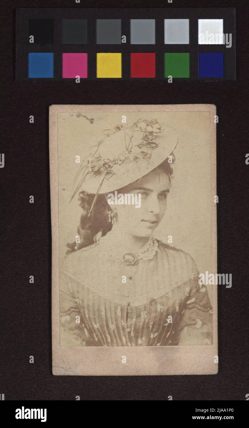 Louisabeth Röckel (1841-1913), Schauspielerin. Unbekannt, Fotograf Stockfoto