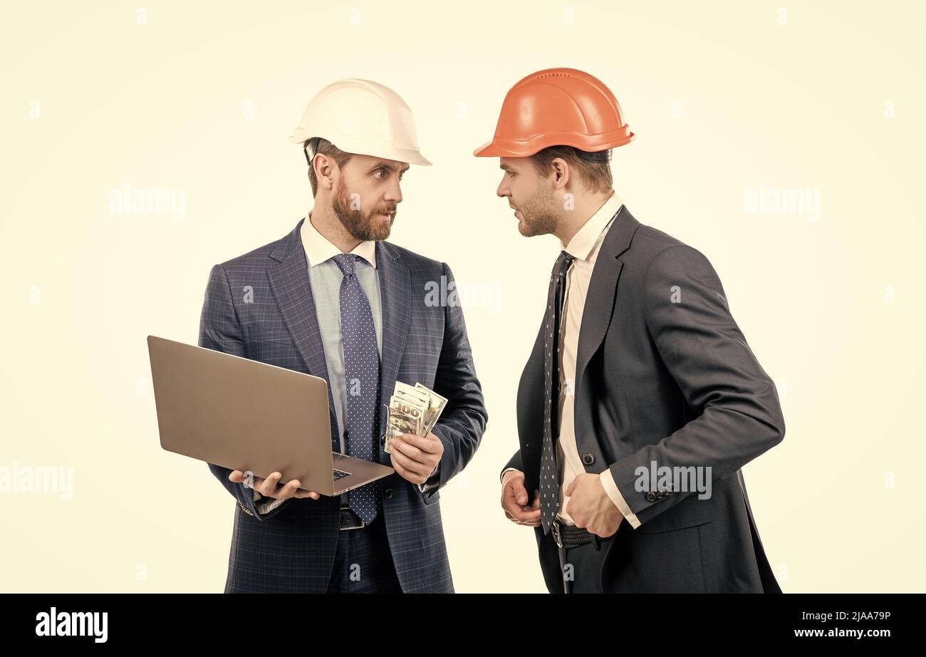 Darlehen für geplante Investitionen in die Zukunft. Finanzielle Unterstützung. Investitionen in Architekturprojekte. Stockfoto