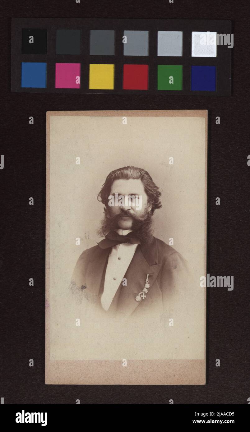 Johann Strauß, Sohn (1825-1899), Dirigent und Komponist. Unbekannt, Fotograf Stockfoto