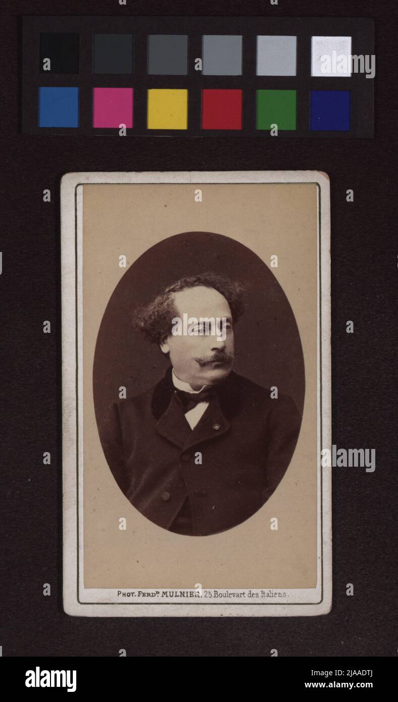 Alexandre Dumas der Jüngere (auch Dumas Fils), Romanautor, Dichter. Ferdinand Mulnier, Fotograf Stockfoto