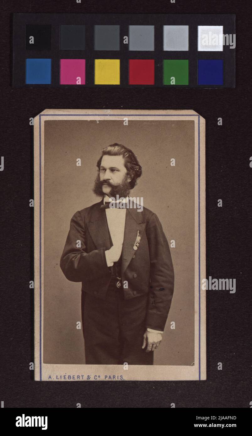 Johann Strauß, Sohn (1825-1899), Dirigent und Komponist. A. Liebert & Co., Fotograf Stockfoto