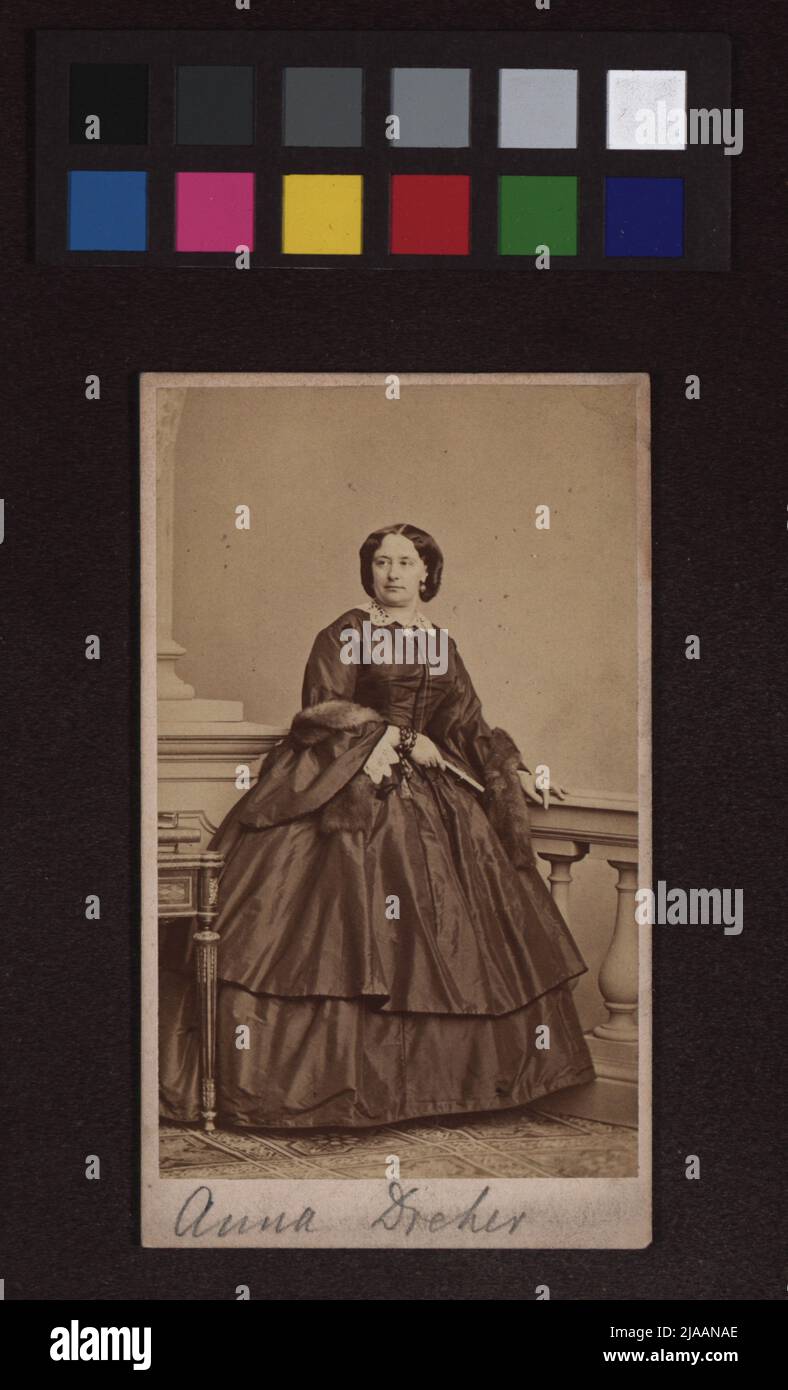 Anna Dreher. Ludwig Angerer (1827-1879), Fotograf Stockfoto