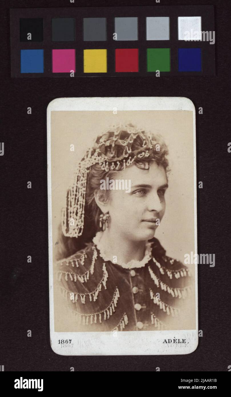 Louisabeth Röckel (1841-1913), Schauspielerin. Adele Perlmutter (Atelier Adèle) (1845-1941), Fotografin Stockfoto