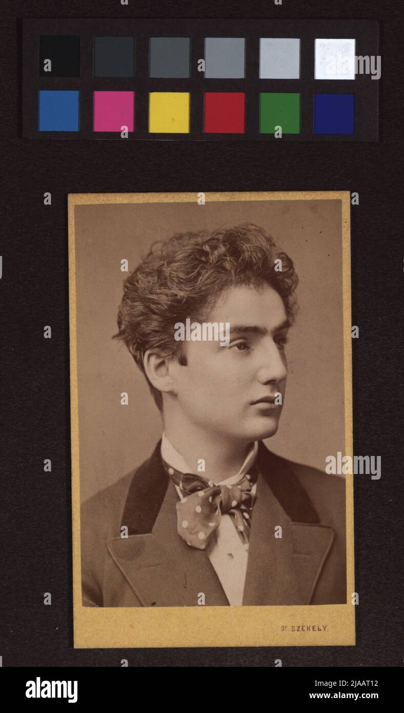 Schauspieler Benary. Josef Széky (1838-1901), Fotograf Stockfoto